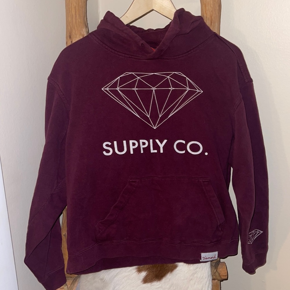 Diamond Supply Co Distressed Hoodie